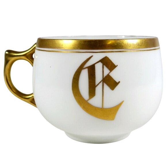 1920s Rosenthal Selb Bavaria Monogrammed Teacup Vintage German Porcelain - Picture 1 of 6